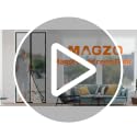 MAGZO Magnetic Screen Door 36x82 Inches Fit Gray Mesh Hands-Free Auto-Close