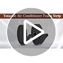 Yotache 1x1 Inch x13Ft Window Air Conditioner Seal Kit No Glue - Weatherproof Insulation Foam Strip