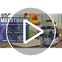 MELOTOUGH Bucket Caddy Organizer for 3.5–5 Gallon Buckets (Blue Flower) – Garden Tool Tote
