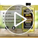 Parker & Bailey Lemon Oil Polish for Furniture & Wood - 16 oz - Natural Lemon Scented Restorer & Cleaner