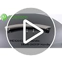 Polerden ME16A4021AS Microwave Door Handle for Samsung DE94-04313F Replacement (No Screws, Silver)