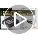 ALWORG Black Heavy Duty Ladder Hook - Single Wall Mount Garage Organizer