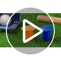 Orange Baseball Base Plugs 8 Pack - Field Anchors for Softball & Baseball