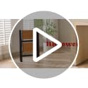 HBTower Black & Woodgrain 2-Step Folding Aluminum Ladder Stool