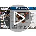 Mail Boss Black Locking Post Mount Mailbox USPS Approved Secure Mailbox