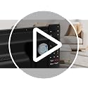 Black Magnetic Remote Control Holder Wall Mount 4 Pack - Easy Access & No Drill